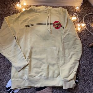 Santa Cruz Skateboards Yellow Hoodie